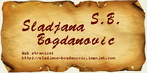 Slađana Bogdanović vizit kartica